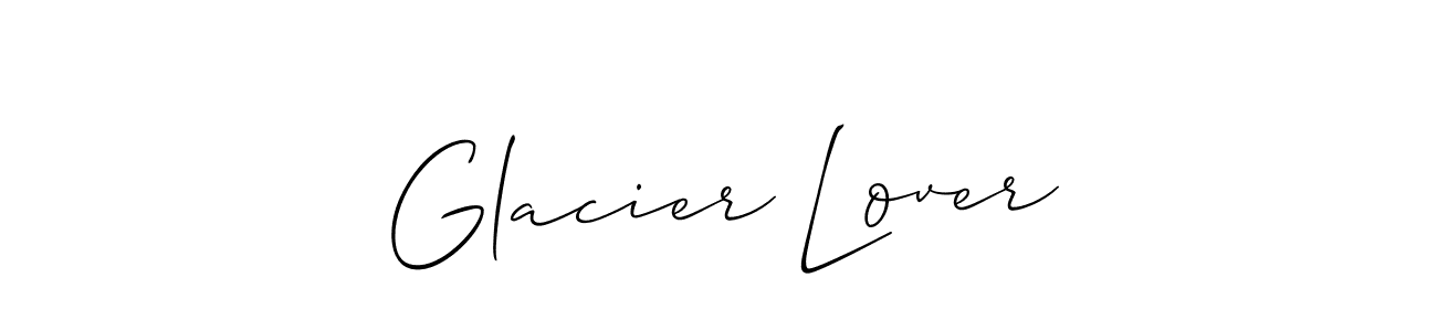 Check out images of Autograph of Glacier Lover name. Actor Glacier Lover Signature Style. Allison_Script is a professional sign style online. Glacier Lover signature style 2 images and pictures png