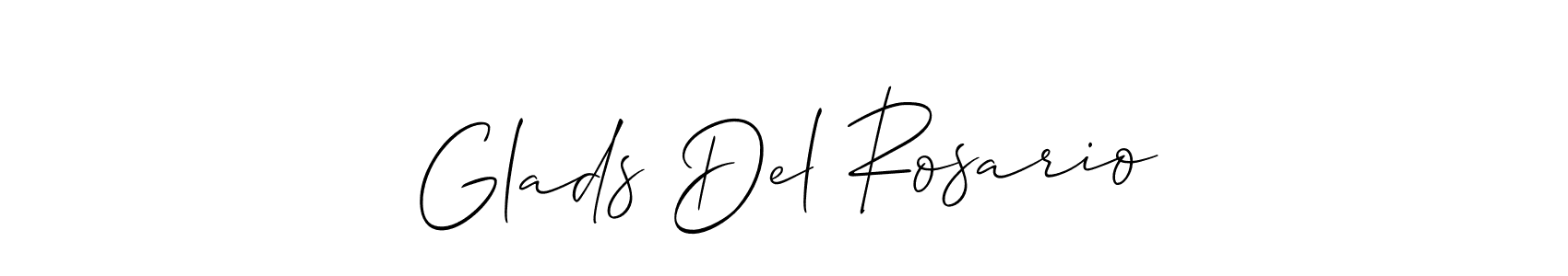 Best and Professional Signature Style for Glads Del Rosario. Allison_Script Best Signature Style Collection. Glads Del Rosario signature style 2 images and pictures png