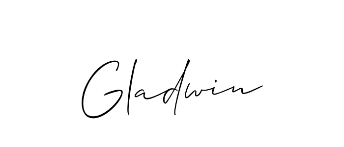 Gladwin stylish signature style. Best Handwritten Sign (Allison_Script) for my name. Handwritten Signature Collection Ideas for my name Gladwin. Gladwin signature style 2 images and pictures png