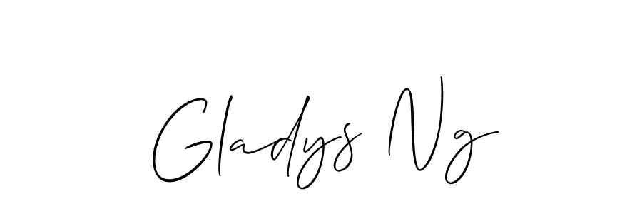 This is the best signature style for the Gladys Ng name. Also you like these signature font (Allison_Script). Mix name signature. Gladys Ng signature style 2 images and pictures png