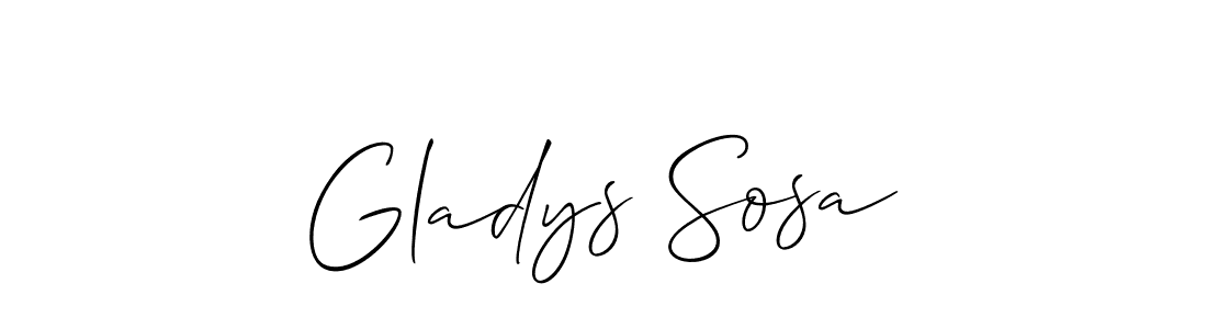 How to Draw Gladys Sosa signature style? Allison_Script is a latest design signature styles for name Gladys Sosa. Gladys Sosa signature style 2 images and pictures png