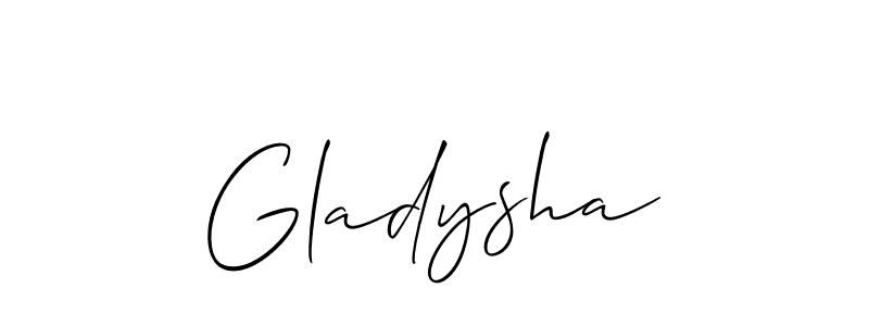 Similarly Allison_Script is the best handwritten signature design. Signature creator online .You can use it as an online autograph creator for name Gladysha. Gladysha signature style 2 images and pictures png