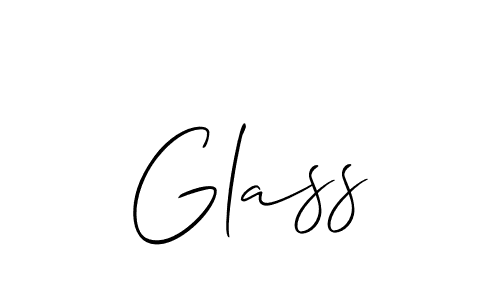 Design your own signature with our free online signature maker. With this signature software, you can create a handwritten (Allison_Script) signature for name Glass. Glass signature style 2 images and pictures png