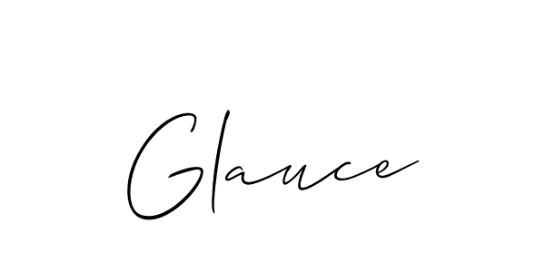 Use a signature maker to create a handwritten signature online. With this signature software, you can design (Allison_Script) your own signature for name Glauce. Glauce signature style 2 images and pictures png