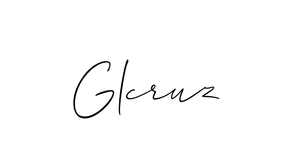 Create a beautiful signature design for name Glcruz. With this signature (Allison_Script) fonts, you can make a handwritten signature for free. Glcruz signature style 2 images and pictures png