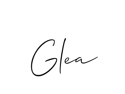 Also we have Glea name is the best signature style. Create professional handwritten signature collection using Allison_Script autograph style. Glea signature style 2 images and pictures png