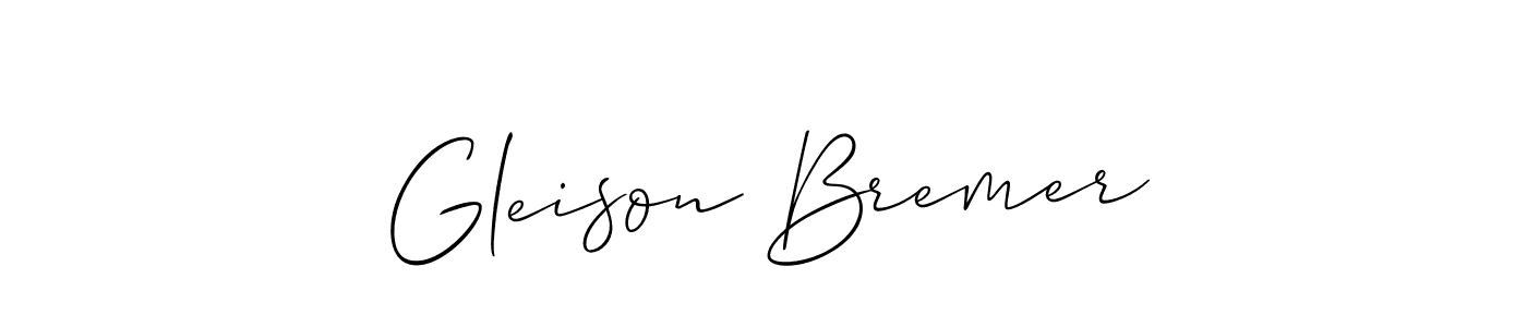How to Draw Gleison Bremer signature style? Allison_Script is a latest design signature styles for name Gleison Bremer. Gleison Bremer signature style 2 images and pictures png