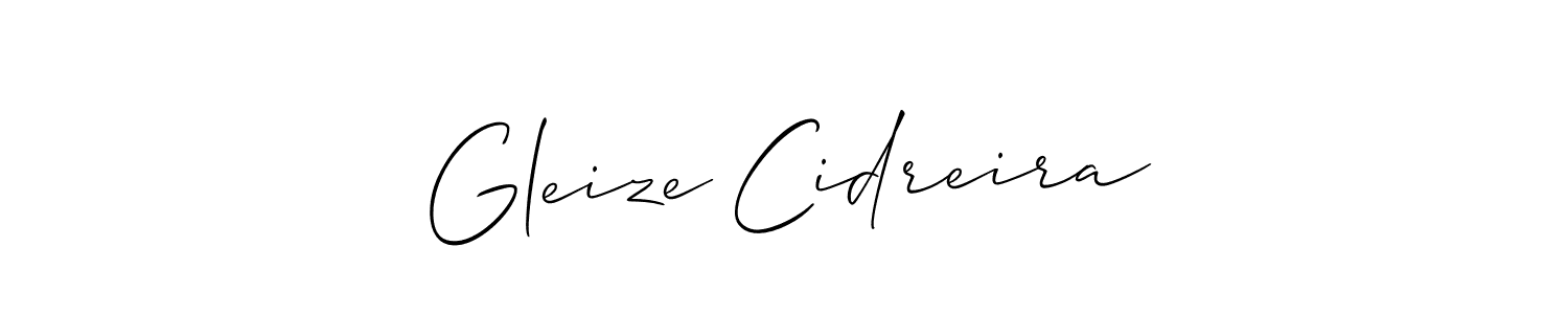 Also we have Gleize Cidreira name is the best signature style. Create professional handwritten signature collection using Allison_Script autograph style. Gleize Cidreira signature style 2 images and pictures png