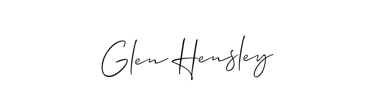 See photos of Glen Hensley official signature by Spectra . Check more albums & portfolios. Read reviews & check more about Allison_Script font. Glen Hensley signature style 2 images and pictures png