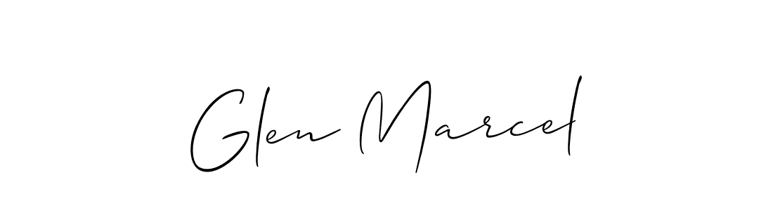 Make a beautiful signature design for name Glen Marcel. Use this online signature maker to create a handwritten signature for free. Glen Marcel signature style 2 images and pictures png