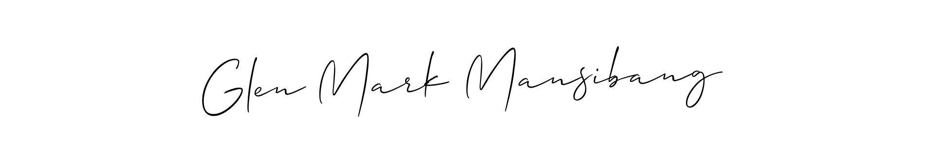 Make a beautiful signature design for name Glen Mark Mansibang. Use this online signature maker to create a handwritten signature for free. Glen Mark Mansibang signature style 2 images and pictures png