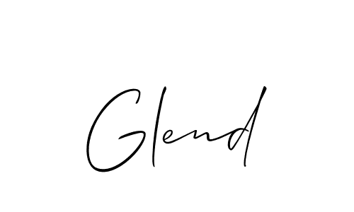 Similarly Allison_Script is the best handwritten signature design. Signature creator online .You can use it as an online autograph creator for name Glend. Glend signature style 2 images and pictures png