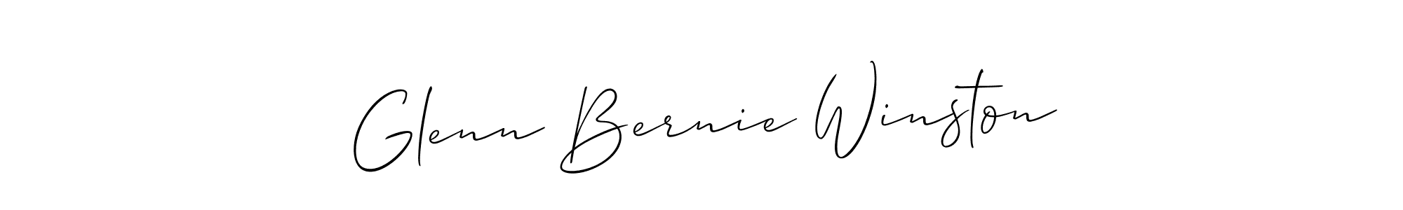 Make a short Glenn Bernie Winston signature style. Manage your documents anywhere anytime using Allison_Script. Create and add eSignatures, submit forms, share and send files easily. Glenn Bernie Winston signature style 2 images and pictures png