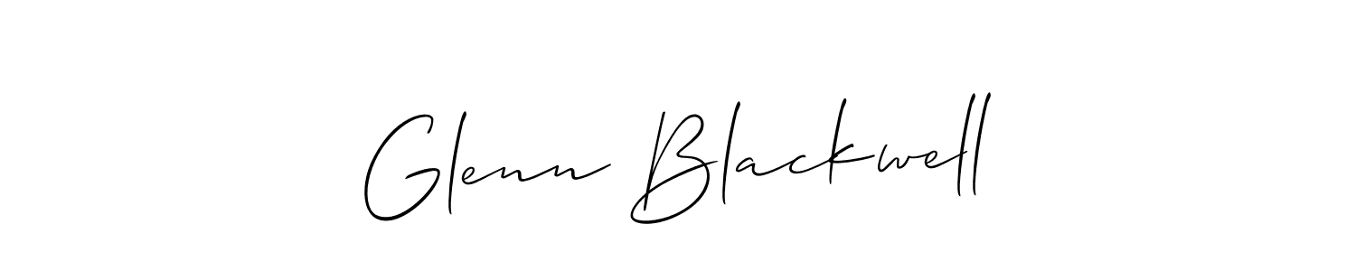 How to make Glenn Blackwell name signature. Use Allison_Script style for creating short signs online. This is the latest handwritten sign. Glenn Blackwell signature style 2 images and pictures png