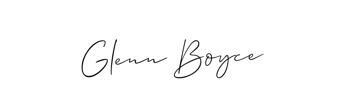 Create a beautiful signature design for name Glenn Boyce. With this signature (Allison_Script) fonts, you can make a handwritten signature for free. Glenn Boyce signature style 2 images and pictures png