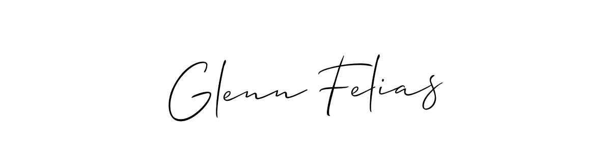 Glenn Felias stylish signature style. Best Handwritten Sign (Allison_Script) for my name. Handwritten Signature Collection Ideas for my name Glenn Felias. Glenn Felias signature style 2 images and pictures png