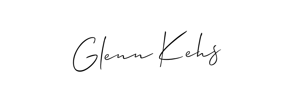 Allison_Script is a professional signature style that is perfect for those who want to add a touch of class to their signature. It is also a great choice for those who want to make their signature more unique. Get Glenn Kehs name to fancy signature for free. Glenn Kehs signature style 2 images and pictures png