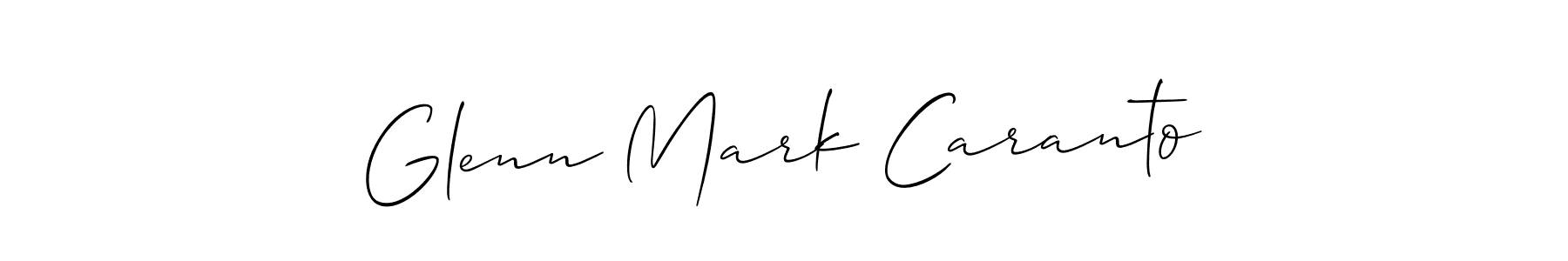 Also You can easily find your signature by using the search form. We will create Glenn Mark Caranto name handwritten signature images for you free of cost using Allison_Script sign style. Glenn Mark Caranto signature style 2 images and pictures png