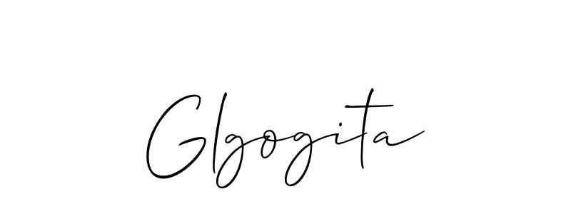 Make a beautiful signature design for name Glgogita. With this signature (Allison_Script) style, you can create a handwritten signature for free. Glgogita signature style 2 images and pictures png