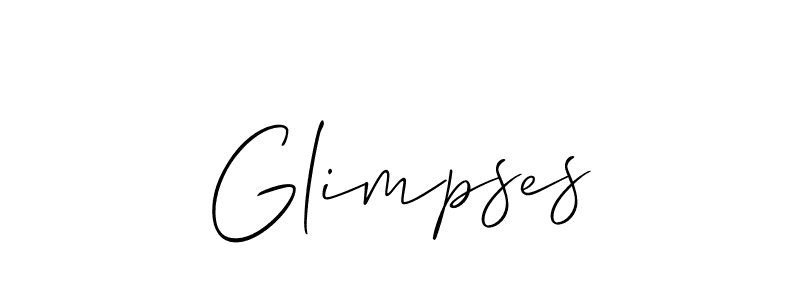 You should practise on your own different ways (Allison_Script) to write your name (Glimpses) in signature. don't let someone else do it for you. Glimpses signature style 2 images and pictures png