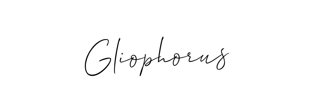 if you are searching for the best signature style for your name Gliophorus. so please give up your signature search. here we have designed multiple signature styles  using Allison_Script. Gliophorus signature style 2 images and pictures png