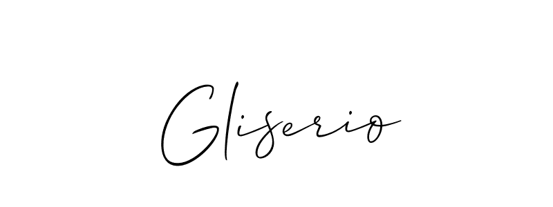 Gliserio stylish signature style. Best Handwritten Sign (Allison_Script) for my name. Handwritten Signature Collection Ideas for my name Gliserio. Gliserio signature style 2 images and pictures png