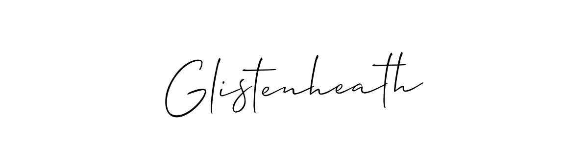 if you are searching for the best signature style for your name Glistenheath. so please give up your signature search. here we have designed multiple signature styles  using Allison_Script. Glistenheath signature style 2 images and pictures png