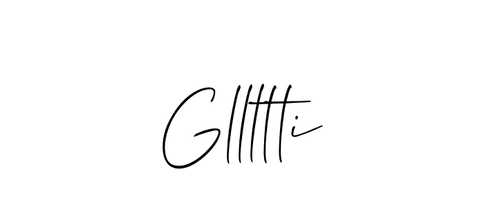 You should practise on your own different ways (Allison_Script) to write your name (Gllltti) in signature. don't let someone else do it for you. Gllltti signature style 2 images and pictures png