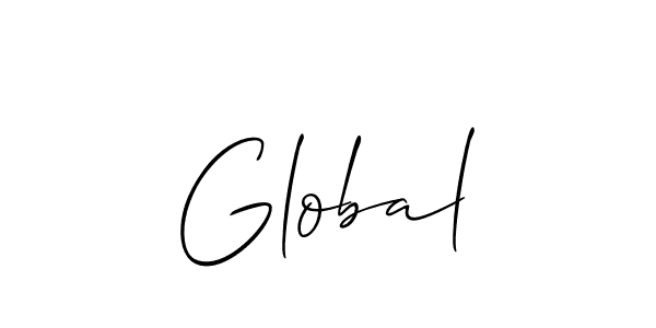 if you are searching for the best signature style for your name Global. so please give up your signature search. here we have designed multiple signature styles  using Allison_Script. Global signature style 2 images and pictures png