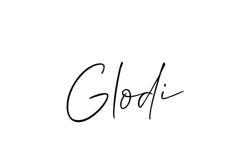 How to make Glodi name signature. Use Allison_Script style for creating short signs online. This is the latest handwritten sign. Glodi signature style 2 images and pictures png