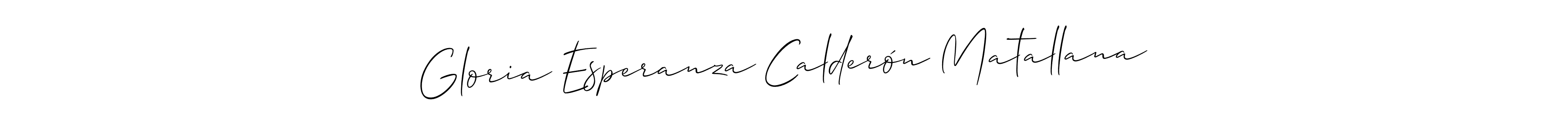 Make a beautiful signature design for name Gloria Esperanza Calderón Matallana. Use this online signature maker to create a handwritten signature for free. Gloria Esperanza Calderón Matallana signature style 2 images and pictures png