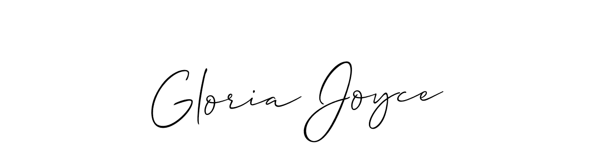 Create a beautiful signature design for name Gloria Joyce. With this signature (Allison_Script) fonts, you can make a handwritten signature for free. Gloria Joyce signature style 2 images and pictures png