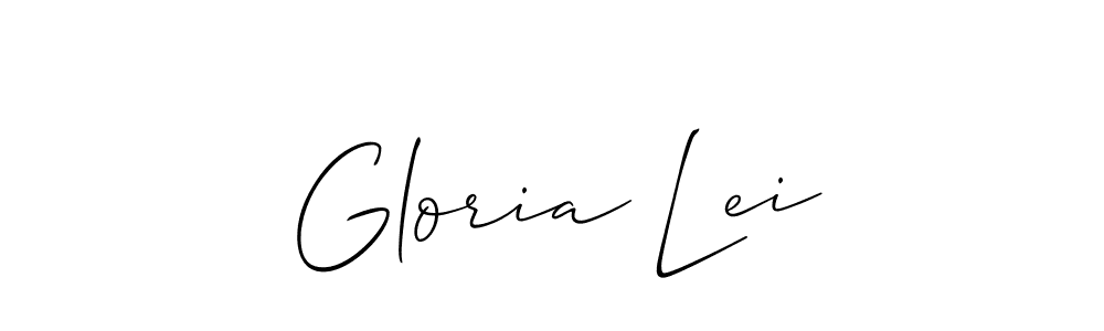 How to Draw Gloria Lei signature style? Allison_Script is a latest design signature styles for name Gloria Lei. Gloria Lei signature style 2 images and pictures png