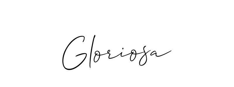 Once you've used our free online signature maker to create your best signature Allison_Script style, it's time to enjoy all of the benefits that Gloriosa name signing documents. Gloriosa signature style 2 images and pictures png
