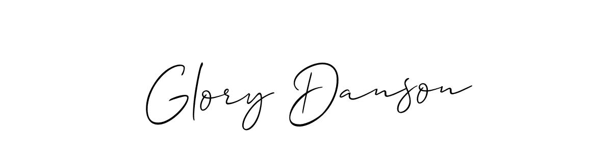 Once you've used our free online signature maker to create your best signature Allison_Script style, it's time to enjoy all of the benefits that Glory Danson name signing documents. Glory Danson signature style 2 images and pictures png
