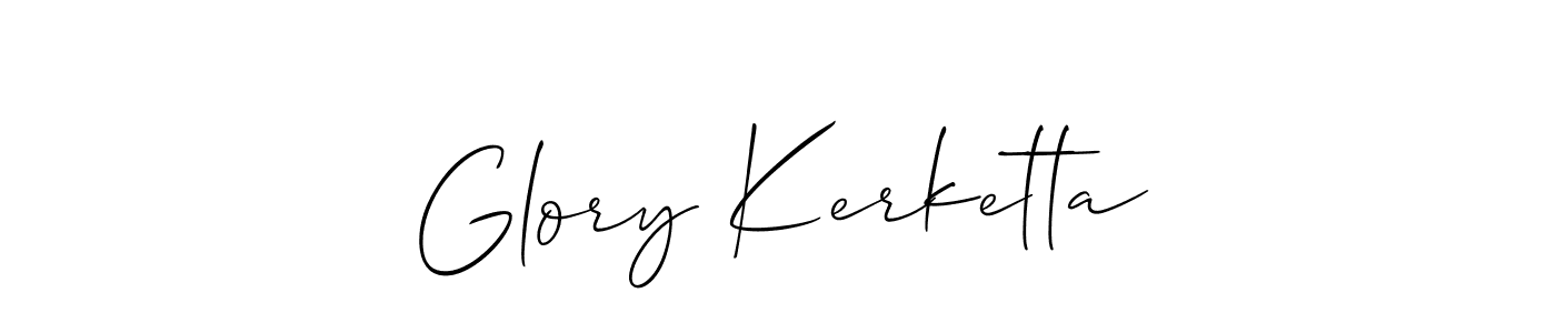 You should practise on your own different ways (Allison_Script) to write your name (Glory Kerketta) in signature. don't let someone else do it for you. Glory Kerketta signature style 2 images and pictures png