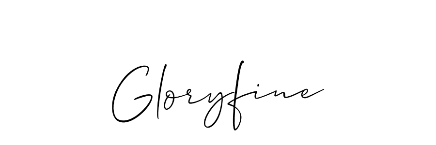 Similarly Allison_Script is the best handwritten signature design. Signature creator online .You can use it as an online autograph creator for name Gloryfine. Gloryfine signature style 2 images and pictures png