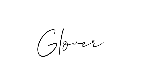 Best and Professional Signature Style for Glover. Allison_Script Best Signature Style Collection. Glover signature style 2 images and pictures png