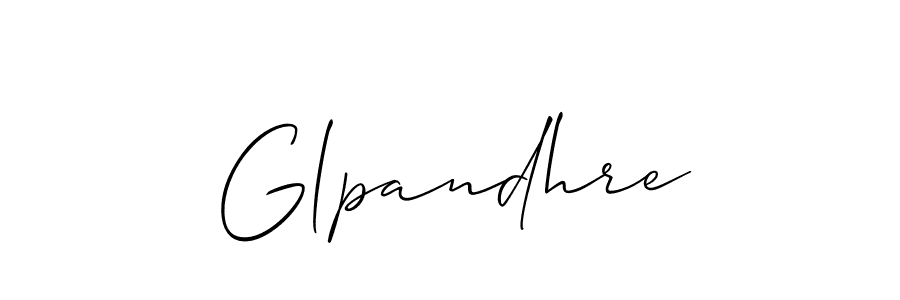 How to make Glpandhre name signature. Use Allison_Script style for creating short signs online. This is the latest handwritten sign. Glpandhre signature style 2 images and pictures png