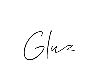 How to Draw Gluz signature style? Allison_Script is a latest design signature styles for name Gluz. Gluz signature style 2 images and pictures png