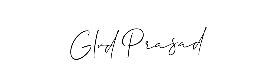 How to make Glvd Prasad name signature. Use Allison_Script style for creating short signs online. This is the latest handwritten sign. Glvd Prasad signature style 2 images and pictures png