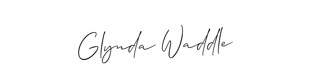 Make a beautiful signature design for name Glynda Waddle. With this signature (Allison_Script) style, you can create a handwritten signature for free. Glynda Waddle signature style 2 images and pictures png