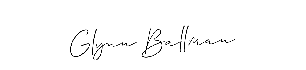 Allison_Script is a professional signature style that is perfect for those who want to add a touch of class to their signature. It is also a great choice for those who want to make their signature more unique. Get Glynn Ballman name to fancy signature for free. Glynn Ballman signature style 2 images and pictures png