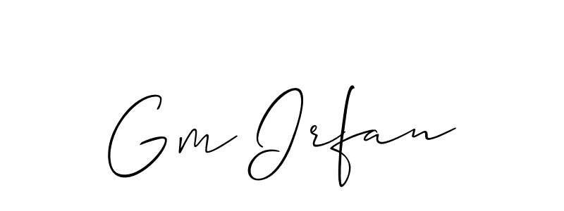 Make a beautiful signature design for name Gm Irfan. Use this online signature maker to create a handwritten signature for free. Gm Irfan signature style 2 images and pictures png