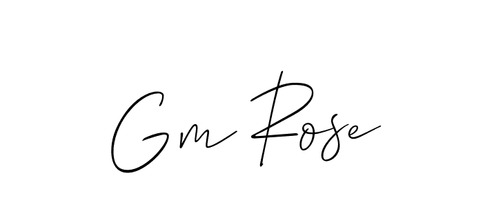 Similarly Allison_Script is the best handwritten signature design. Signature creator online .You can use it as an online autograph creator for name Gm Rose. Gm Rose signature style 2 images and pictures png