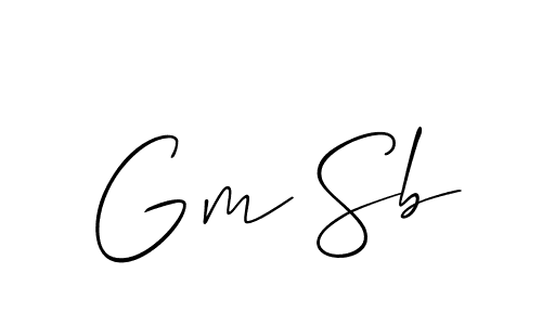 This is the best signature style for the Gm Sb name. Also you like these signature font (Allison_Script). Mix name signature. Gm Sb signature style 2 images and pictures png