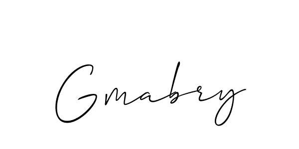 How to make Gmabry name signature. Use Allison_Script style for creating short signs online. This is the latest handwritten sign. Gmabry signature style 2 images and pictures png