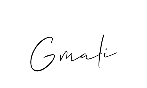 Create a beautiful signature design for name Gmali. With this signature (Allison_Script) fonts, you can make a handwritten signature for free. Gmali signature style 2 images and pictures png