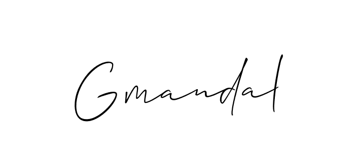 Also we have Gmandal name is the best signature style. Create professional handwritten signature collection using Allison_Script autograph style. Gmandal signature style 2 images and pictures png