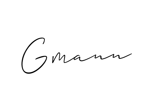 Allison_Script is a professional signature style that is perfect for those who want to add a touch of class to their signature. It is also a great choice for those who want to make their signature more unique. Get Gmann name to fancy signature for free. Gmann signature style 2 images and pictures png